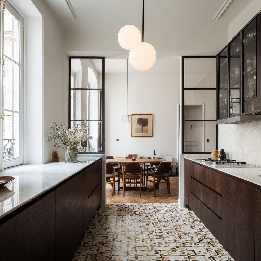 u8198947133 Minimalist elegant kitchen in a Parisian apartmen c125c1ff adfc 4424 9f23 3e43de164bd6 3